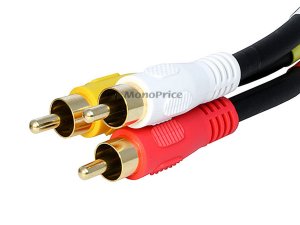 Monoprice 6026 Rca Video And Stereo Audio Cable_ 1.5ft