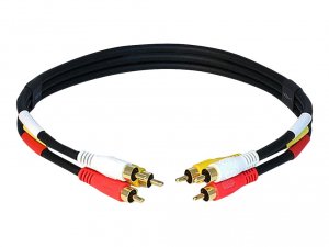 Monoprice 6026 Rca Video And Stereo Audio Cable_ 1.5ft