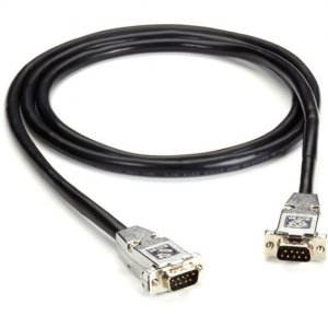 Black EDN12BLK-0005-MM Db9 Emirfi Cable With Black Jacket, M-m