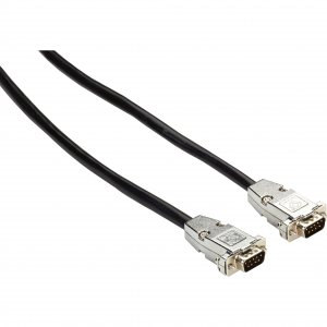 Black EDN12BLK-0005-MM Db9 Emirfi Cable With Black Jacket, M-m