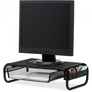 Lorell LLR 84147 Mesh Wire Monitor Stand - Desktop - Powder Coated - S