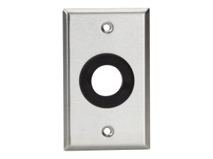 Black WP840 Av Stainless Wallplate, Single Gang, Ru