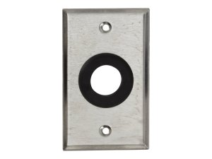 Black WP840 Av Stainless Wallplate, Single Gang, Ru