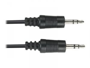 Black EJ110-0005 3.5-mm Stereo Audio Cables, 24 Awg, Male