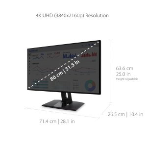 Viewsonic VP3268A-4K 32in Uhd Colorpro Design Mon Usb-c 38x21