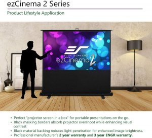 Elitescreens F120NWV2 120diag 4:3 Ezcinema 2 Ezcinema