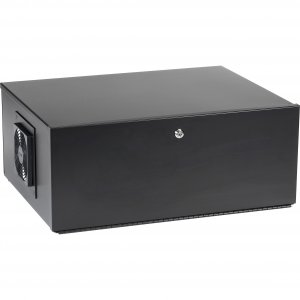 Black LCKBOX4U 4u Wallmount Dvr Lockbox With Fan