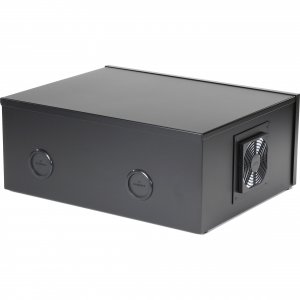 Black LCKBOX4U 4u Wallmount Dvr Lockbox With Fan