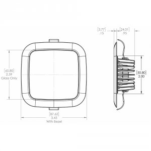 Lumitec 116127 Square Mirage Down Light - Spectrum Rgbw Dimming - Whit