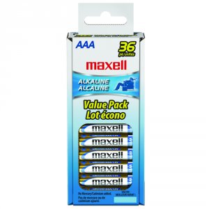 Hitach 723815 Maxell Alkaline Batteries, Lr03, Aaa Cell, 36pk, Box