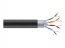 Black C6ABC50-STR-BK-1000 Cat6a Bulk Cable Stranded Utp 650mhz Cm Pvc 