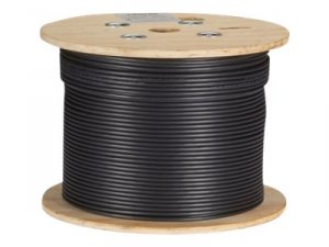 Black C6ABC50-STR-BK-1000 Cat6a Bulk Cable Stranded Utp 650mhz Cm Pvc 