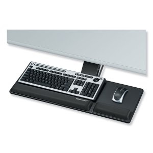 Fellowes 8017801 Designer Suites Compact Keyboard Tray Black Keyboard 