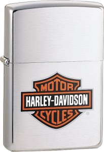 Zippo 200HD.H252 Harley Davidson  Lighter With Brushed Chrome Finish