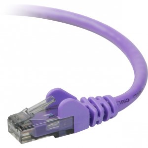 Belkin A3L980-50-PUR-S 50ft Cat6 Snagless Patch Cable, Utp, Purple Pvc