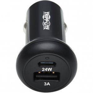 Tripp U280-C02-24W-1B Usb Car Charger Dualport 24w Usb C Usb-a