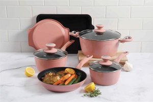 Gibson 124925.12 12 Pc Rose Induction Cookware