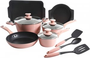 Gibson 124925.12 12 Pc Rose Induction Cookware