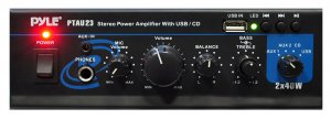 Pyle PTAU23 Home(r)  40-watt X 2 Mini Stereo Power Amp With Usb Reader