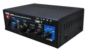 Pyle PTAU23 Home(r)  40-watt X 2 Mini Stereo Power Amp With Usb Reader