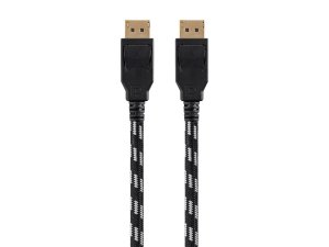 Monoprice 37920 Braided Displayport 1.4 Cable_ 6ft_ Gray