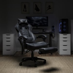 Ofm RSP-110-GRY Respawn Recline Gaming Chrfootrest Gry