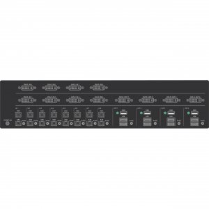 Black SS8P-DVI-8X4-UCAC Secure Niap 3.0 Km Switch - 8x4 Matrix, Dvi-i,