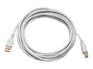 Monoprice 8618 Usb 2.0 A M To B M Cable 15ft - White