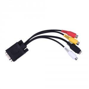 4xem 4XVGATVSVIDEO Pc Vga Svga To S-video 3 Rca