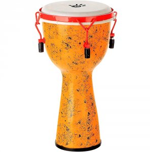 X8 X8-DJ-UB-M-BKP Urban Beat Key Tuned Djembe With Synthetic Head, Bac