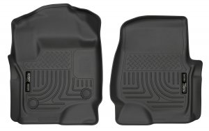 Husky 13301 Liners Front Floor Liners 2017-2020 Ford F250f350f450- Bla