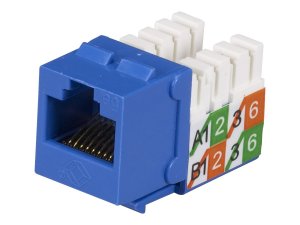 Black FMT920-R2 Gigabase2 Cat5e Jack, Universal Wiring,