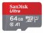 Western SDSQUA4-064G-AN6MA Sandisk Ultra Microsdhc Memory Card, 64gb, 