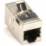 Black FM593-10PAK Cat5e Keystone Couplers, Straight-pinned