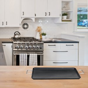 Brentwood BDG-2200 19in Alum Griddle Pan Blk