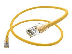 Unc 10123 Unirise 2 Foot Cat6 Snagless Clearfit Patch Cable Yellow - H