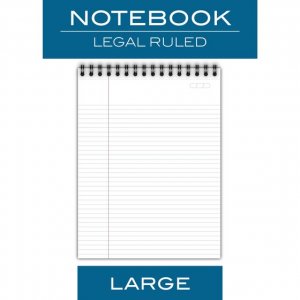 Mead 06090 Notebook,topbound,bk