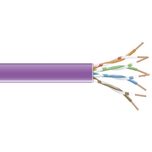 Black EVNSL0648A-1000 1000ft Spool Violet Cat6 550mhz