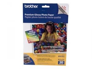 Brother BP61GLL High Gloss Inkjet Paper (8.5 X 11) (20 Sheetspkg)