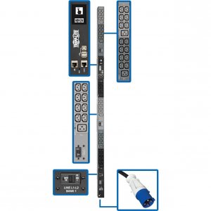 Tripp PDU3EVN10G60B 3-phase Monitored 200208240v 14.5kw 48-out 10ft. C