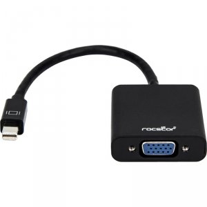 Rocstor Y10A104-B1 Blk Mf Mini Disp Port To Vga