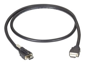 Black VCL-HDMIS-003M Locking Hdmi To Standard Hdmi Cable, 3-m