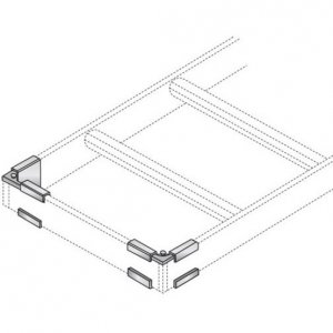 Black RM694 Runway Termination Kit For Ladder Racks