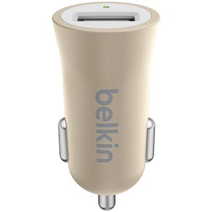 Belkin F8M730BTGLD Metallic Car Charger, Gold