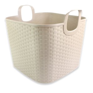 Inland 04834 Laundry Basket Beige