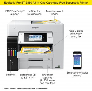 Epson C11CJ28201 Ecotank Pro Et-5880 All-in-one Printer