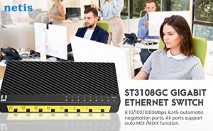 Netis ST3108GC 8-port Gigabit Ethernet Desktop Switch - Fast  Reliable