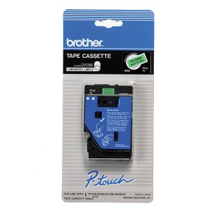 Brother TCD001 12mm (12) Black On Fluorescent Green Laminated Tape (7.