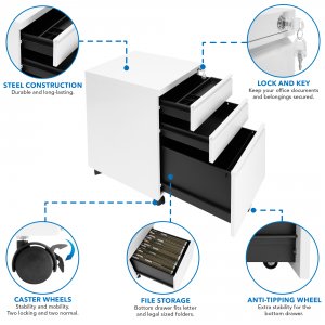 Relaunch MI-940 Mount-it Rolling Drawer Cabinet