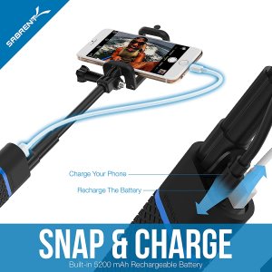 Sabrent GR-SSTK Bluetooth Selfie Stick With